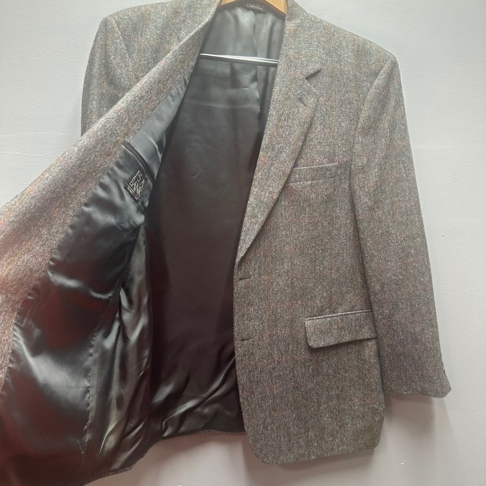 Jos. A. Bank Tweed Sport Coat Blazer Men's 43R New Old Stock Vintage